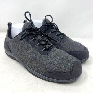 Ortho Feet Womens Gray Wool‎ Fashion Sneaker Sierra Oxford Size 10 EE Extra Wide